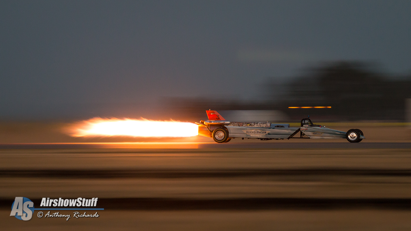Bill Braack in the Smoke-N-Thunder JetCar