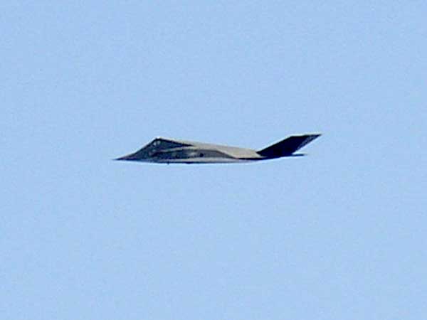 Rare F117 Fly By