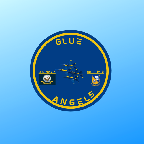USN Blue Angels logo <br />Created and designed by: Nick